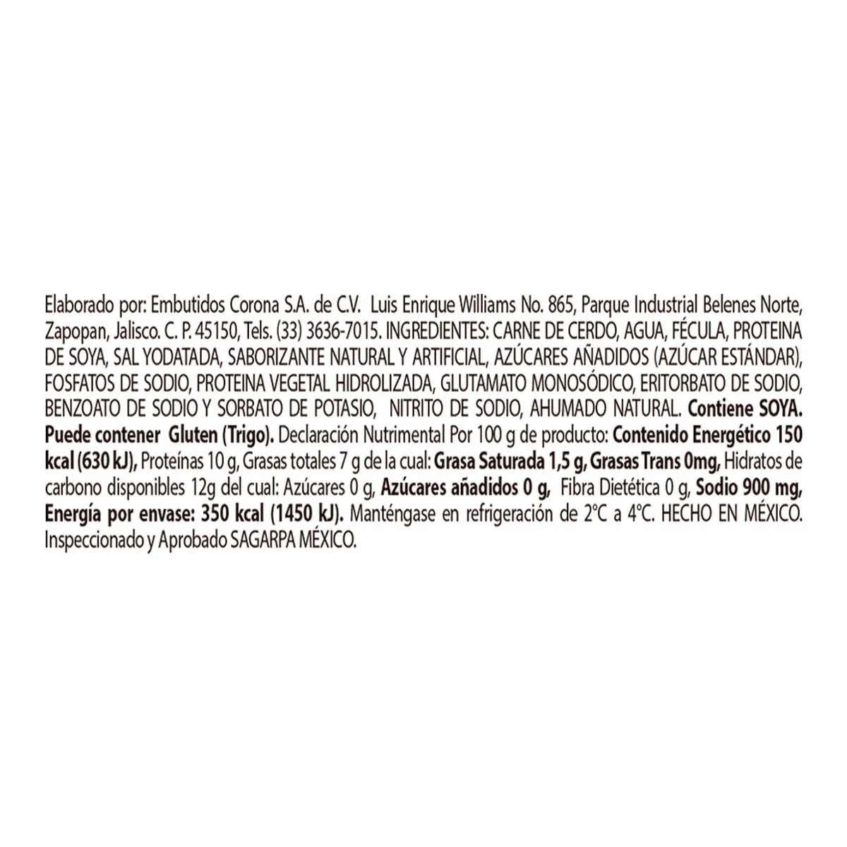 Salchicha Viena Corona 230g