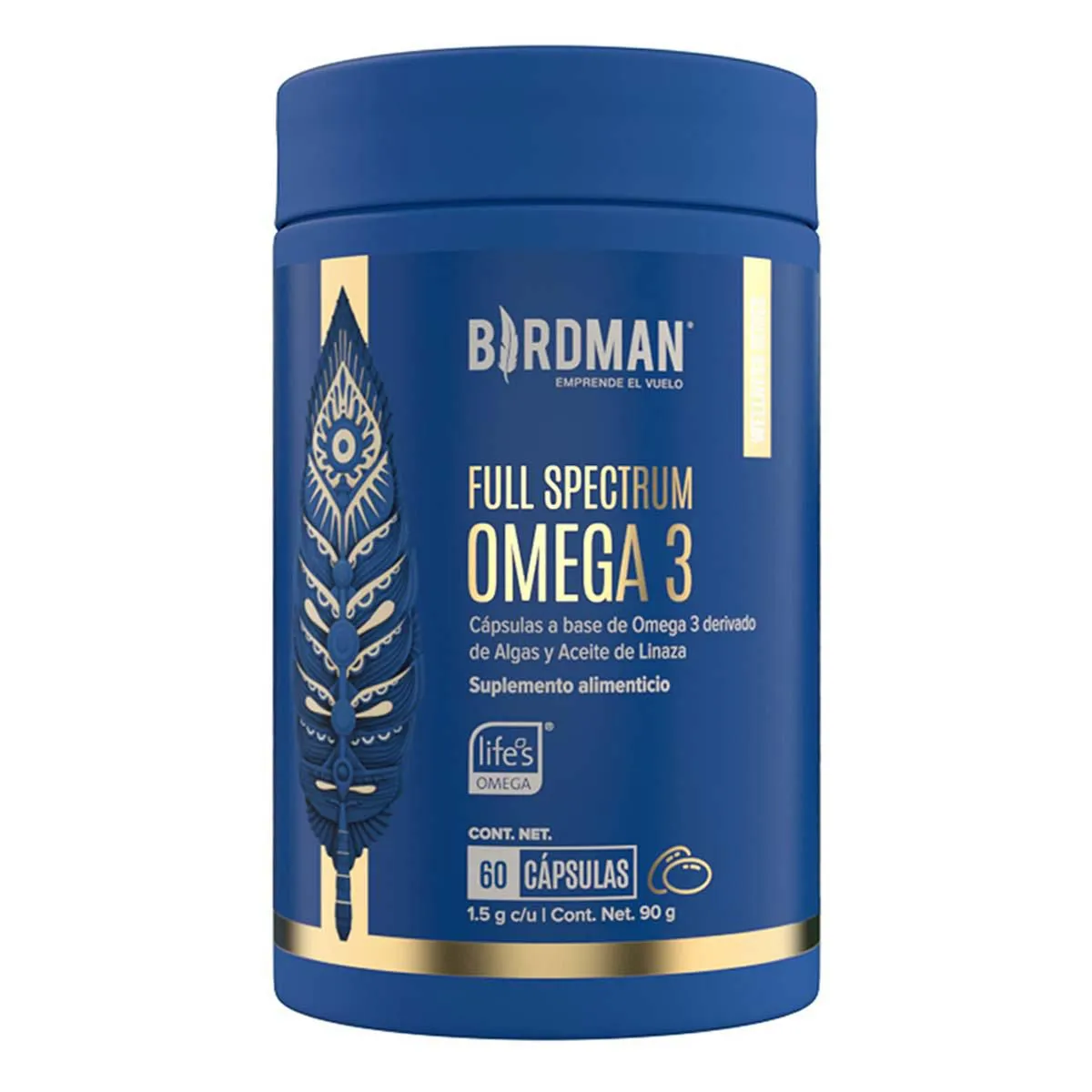 Suplemento Alimenticio Birdman Full Spectrum Omega 3 60 Cápsulas