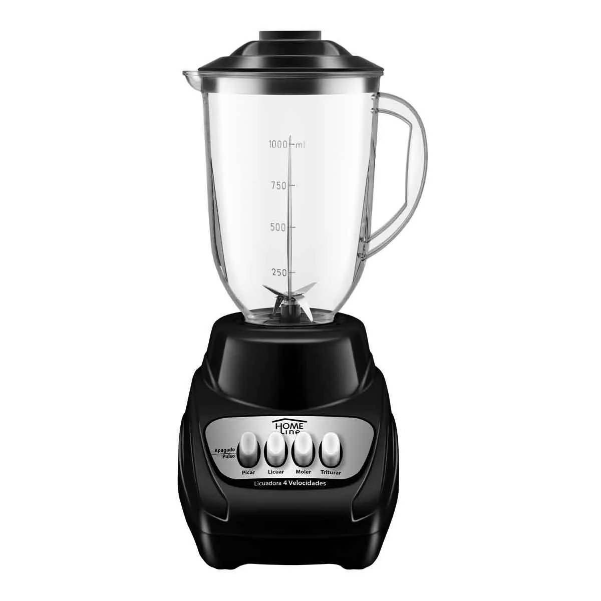Licuadora Home Line 4 Velocidades 350W Negra 1114