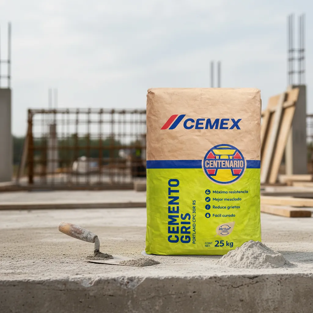 Cemento Gris Cemex Portland Centenario Saco De 25 Kg Cpc-30r