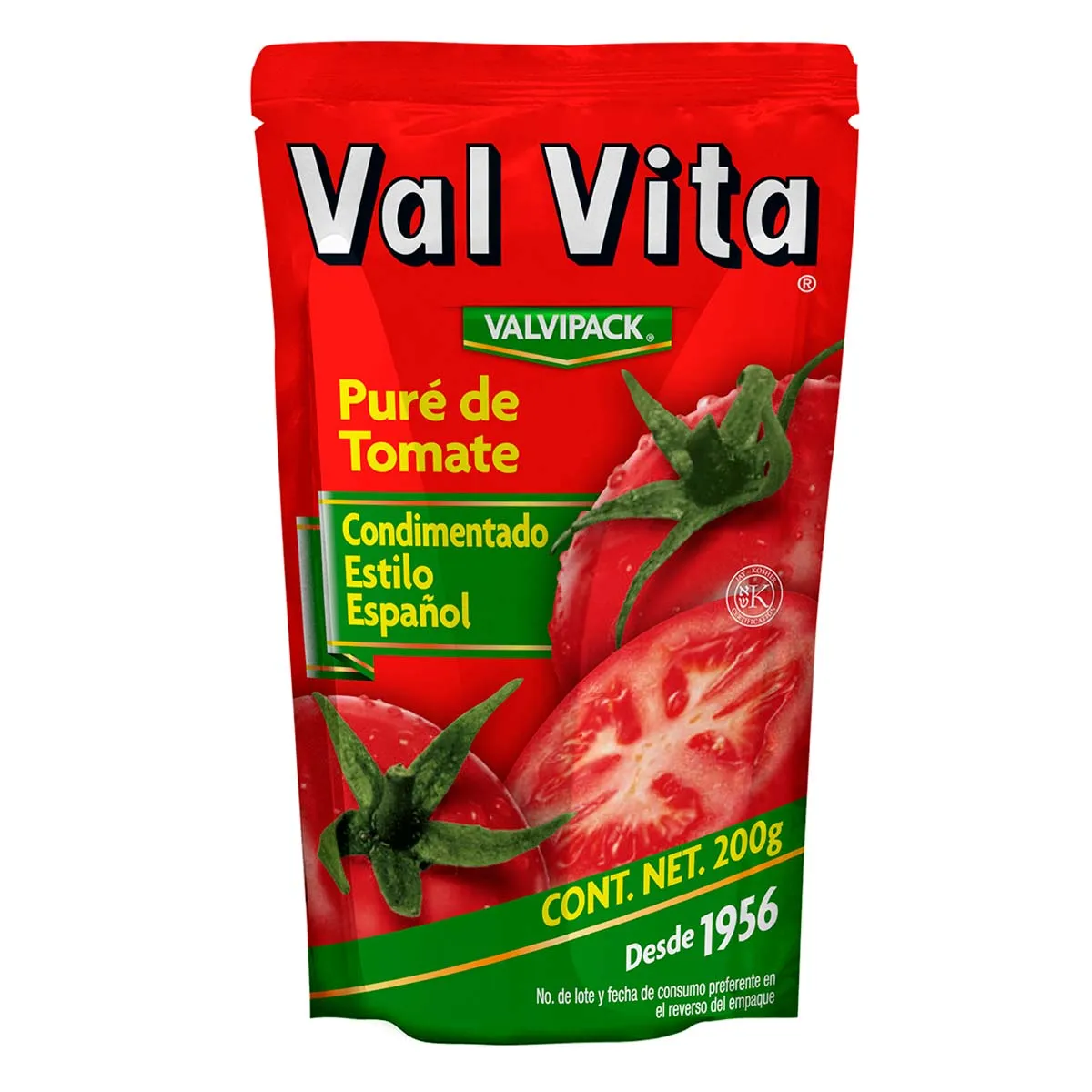 Pure de Tomate Val Vita Estilo Español Pouch 200g