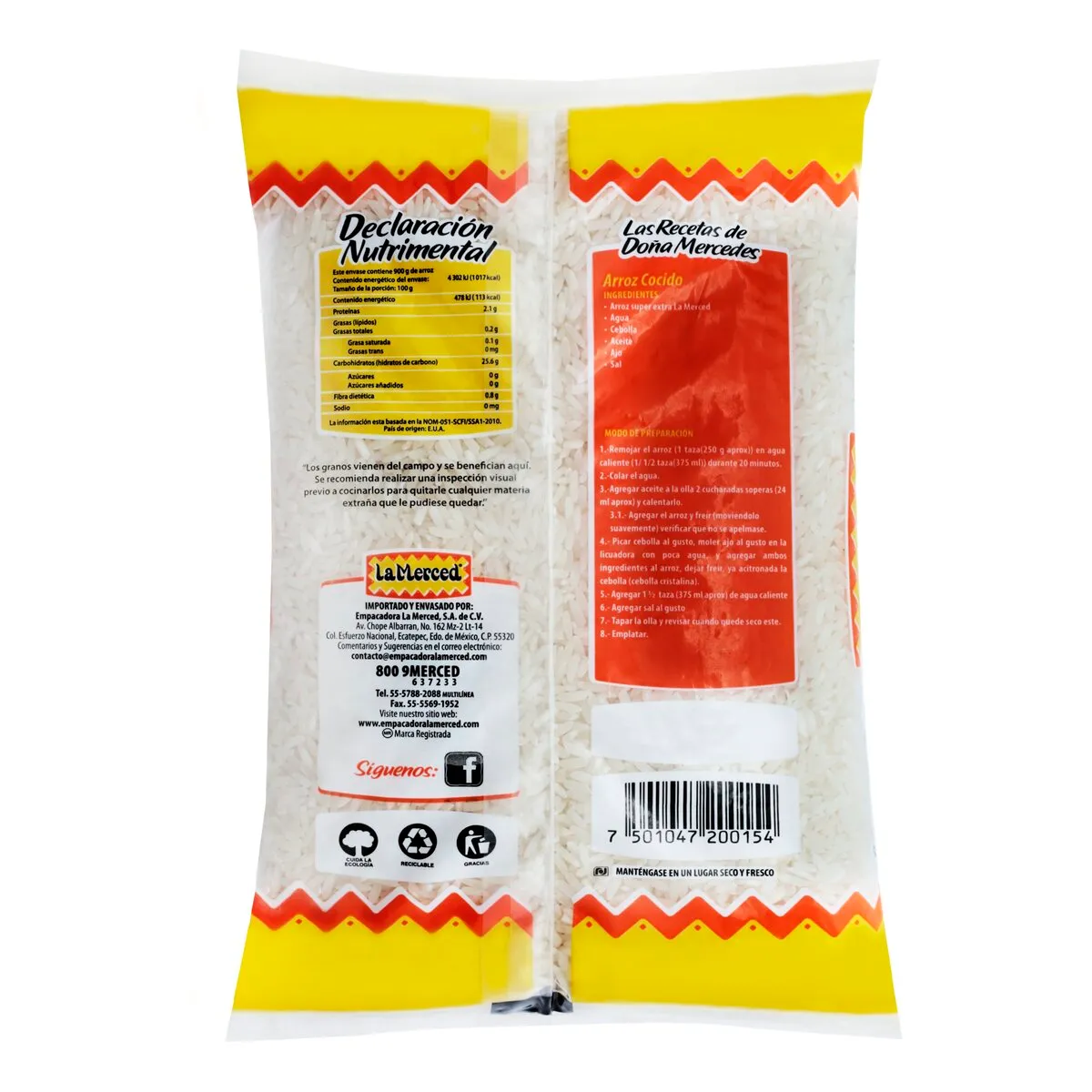 Arroz La Merced Super Extra 900g