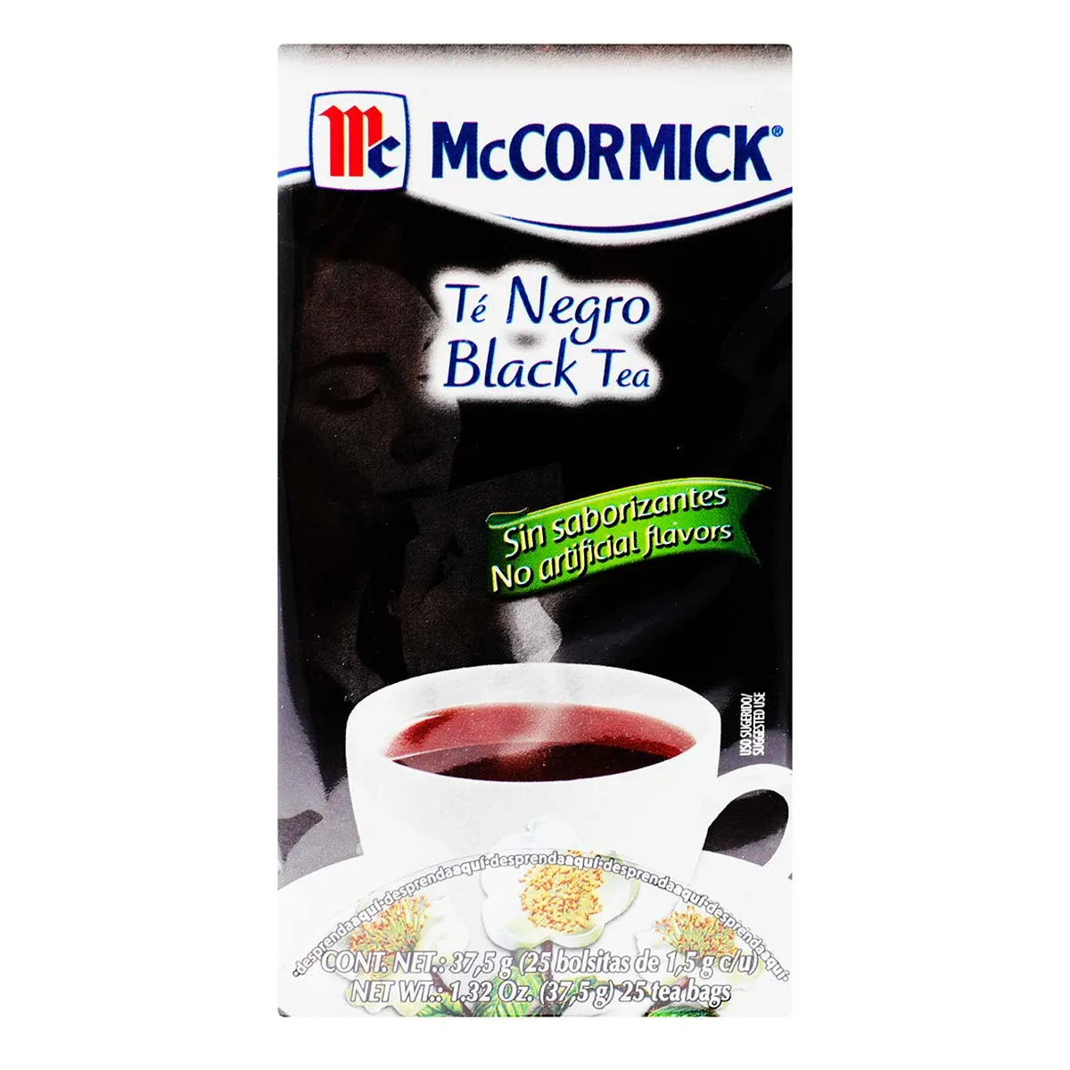 Te Negro McCormick 25 sobres de 1.5g