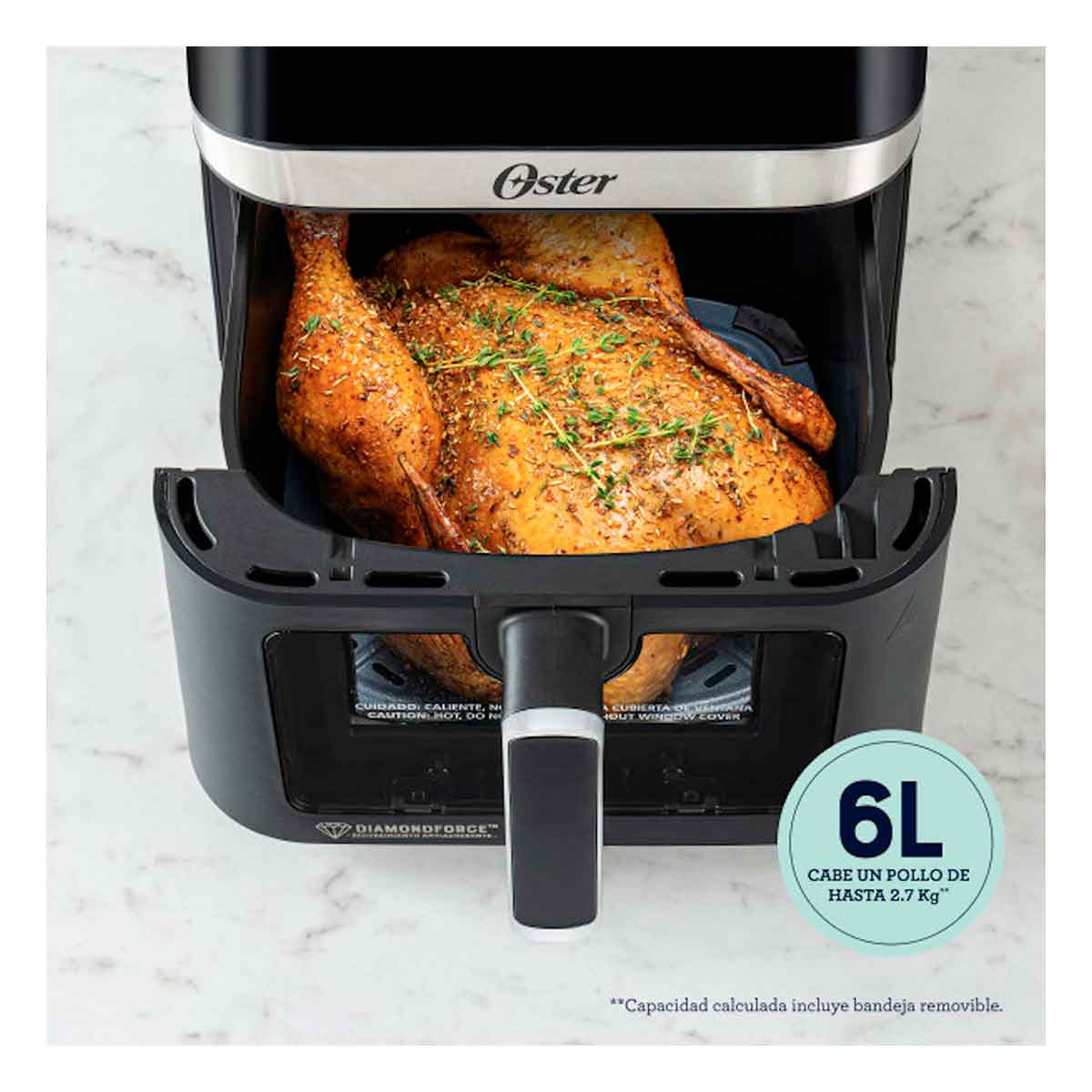 Freidora de Aire Oster 6L 127V Digital CKSTAF60WDDF Negra