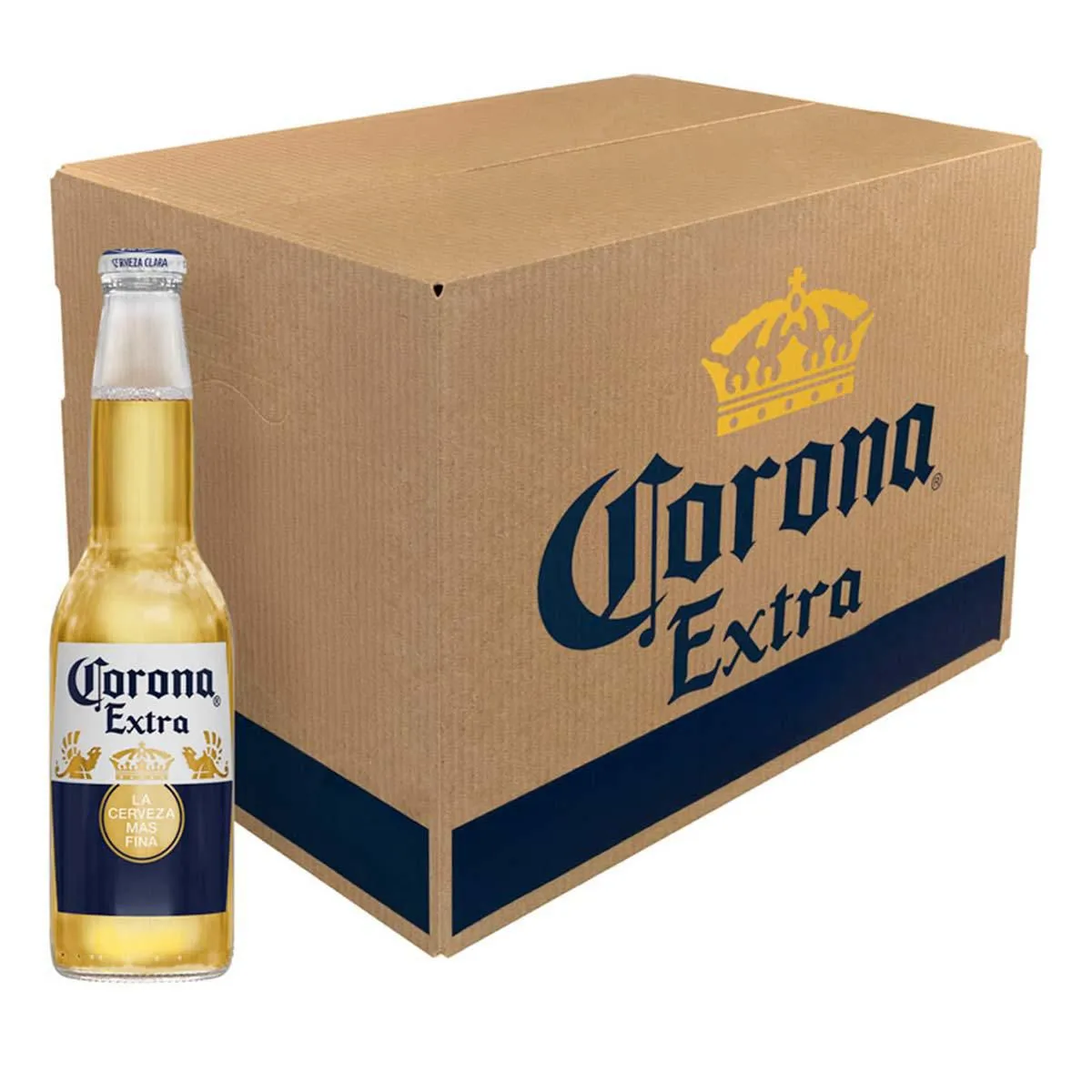Cerveza Corona Extra Clara 24 Botellas de 355ml c/u