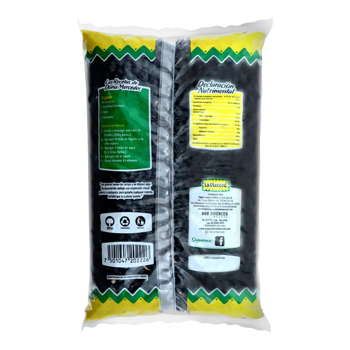 Frijol Negro La Merced 900g