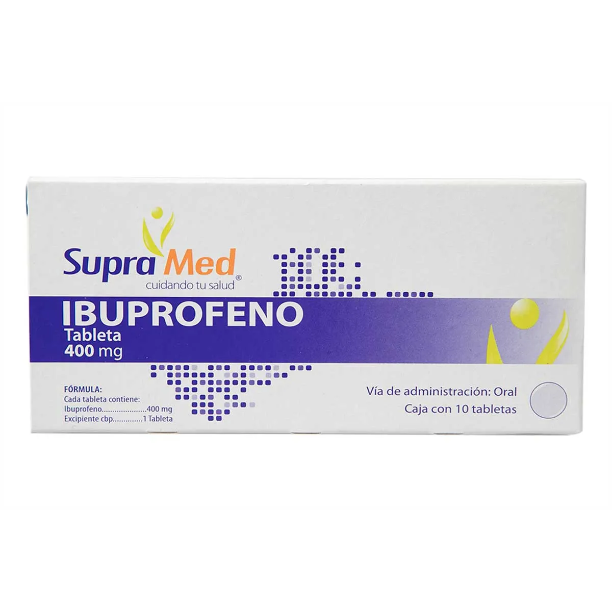 Ibuprofeno Supramed 10 Tabletas 400mg