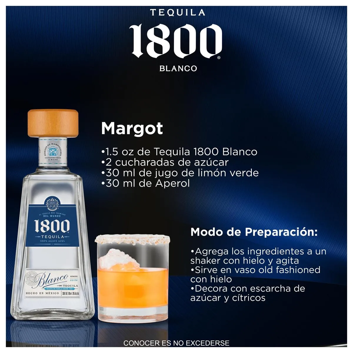 Tequila 1800 Blanco 100% Agave 700ml