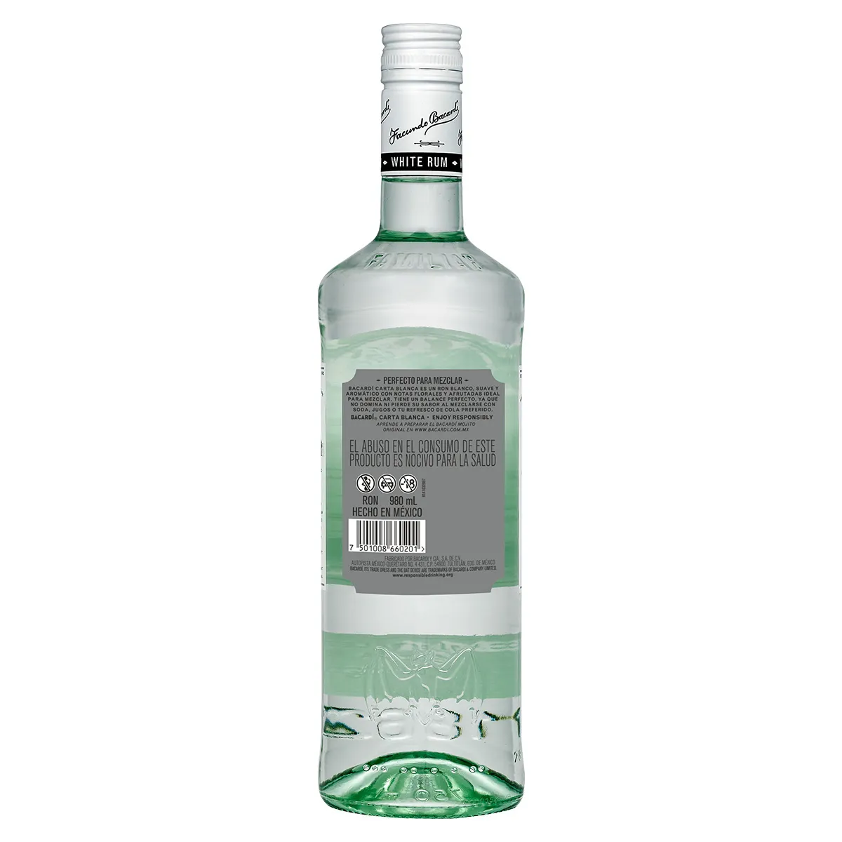 Ron Bacardí Carta Blanca 980ml