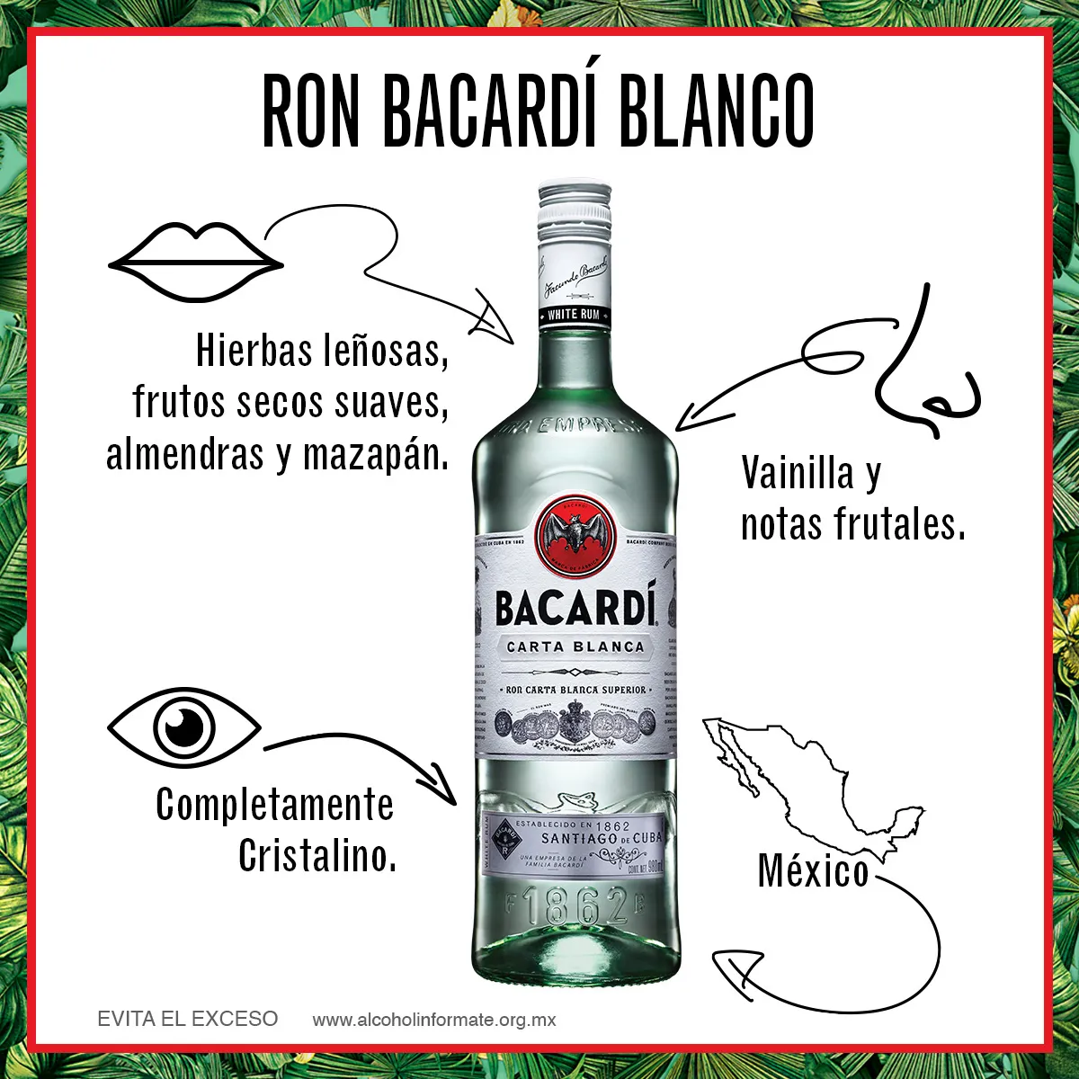 Ron Bacardí Carta Blanca 980ml
