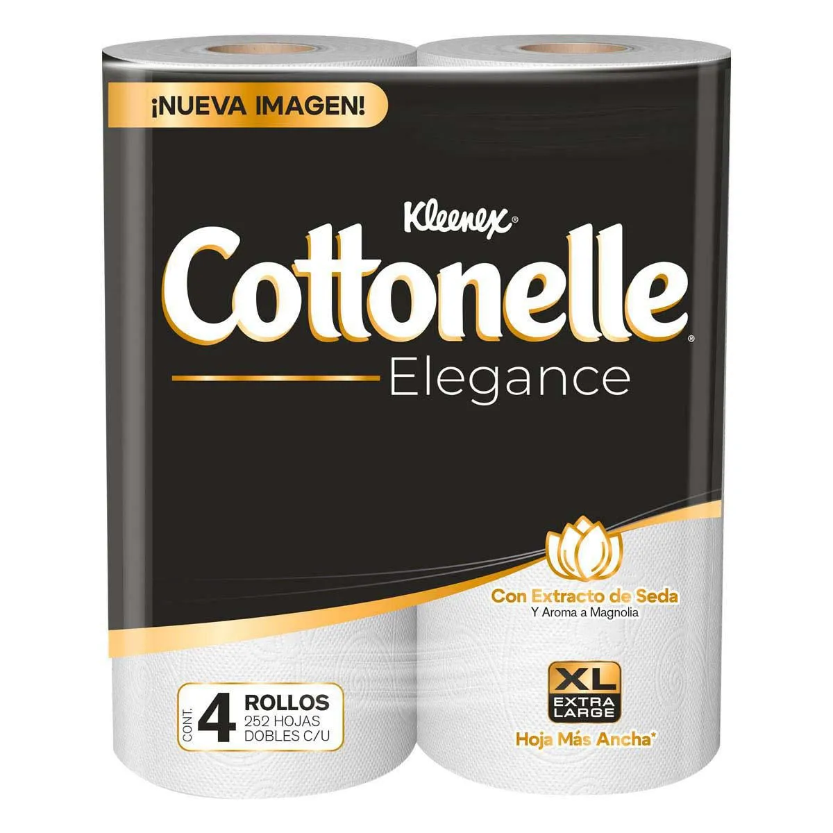 Papel Higiénico Kleenex Cottonelle Elegance 4 Rollos