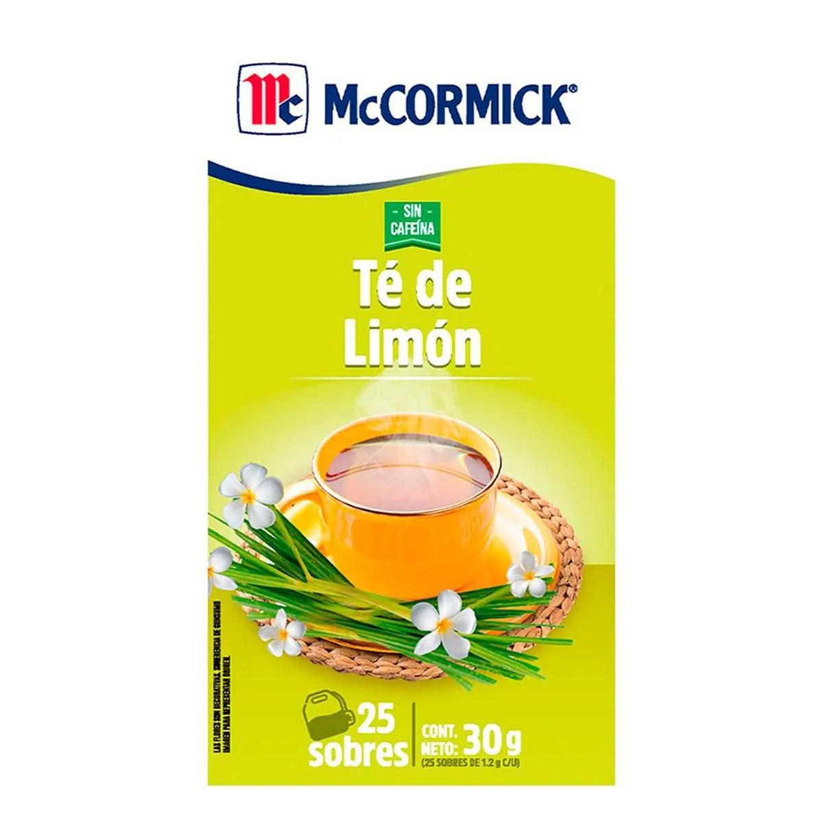 Té Mccormick Limón Con 25 Sobres
