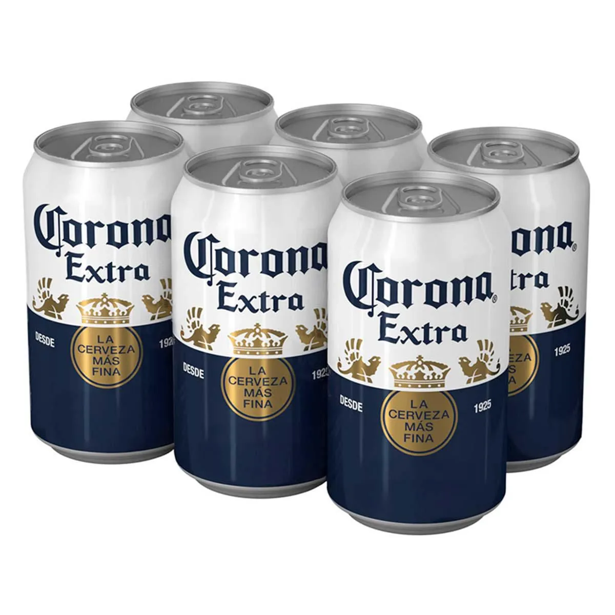 Cerveza Corona Extra 6 Latas de 355ml c/u