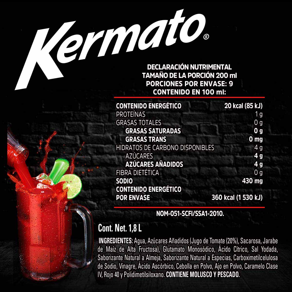 Jugo de Tomate y Almeja Kermato 1.8L