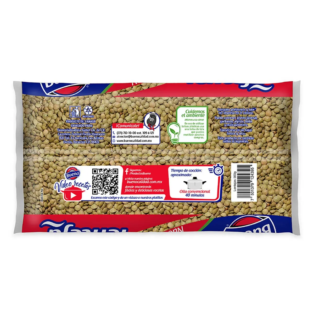 Lenteja Calidad Bueno 500g