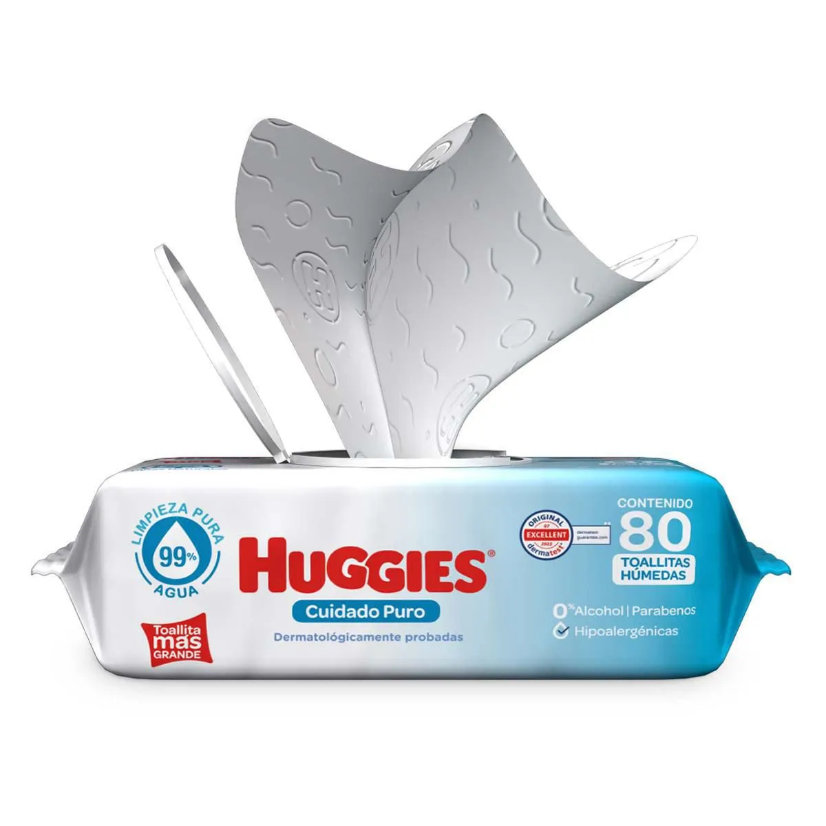 Toallitas Húmedas para Bebé Huggies Cuidado Puro 80 Toallitas
